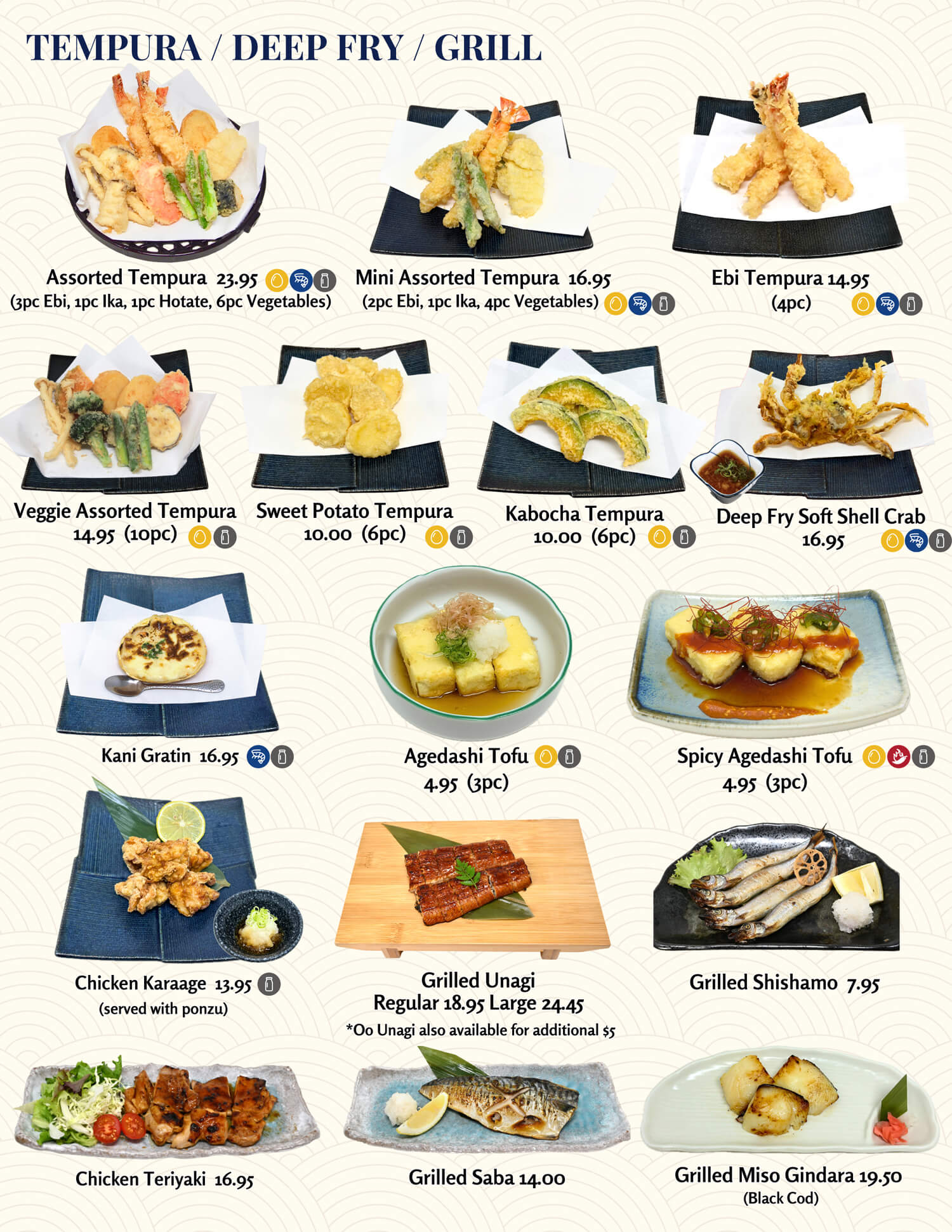 Edokko Nigiri Sushi Menu