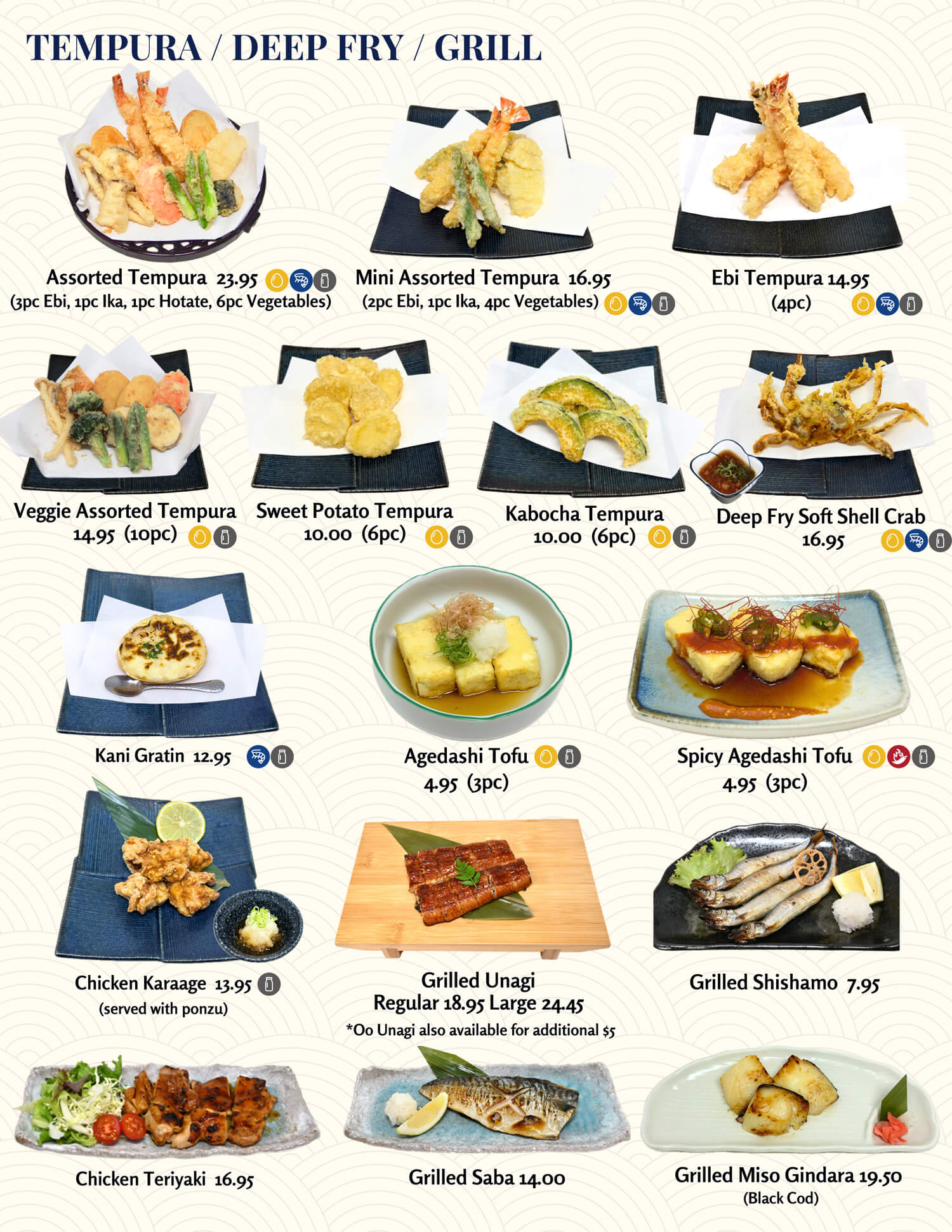 Edokko Nigiri Sushi Menu